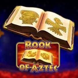 Book of Aztec online game logo by Amatic Industries on safe-casino.co.nz