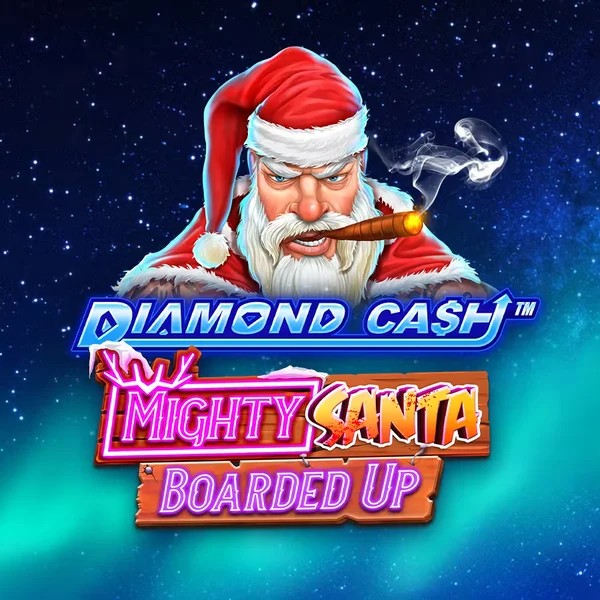 Diamond Cash Mighty Santa Boarded Up slot logo by Greentube at Safe Casino