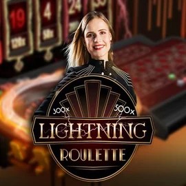 Lightning Roulette logo by Evolution Safe Casino